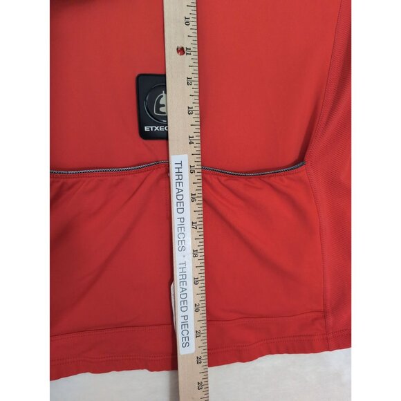 Etxeondo Cycling Jersey Womens M Orange Short Sleeve Half Zip Pockets Road Bike - Picture 10 of 11